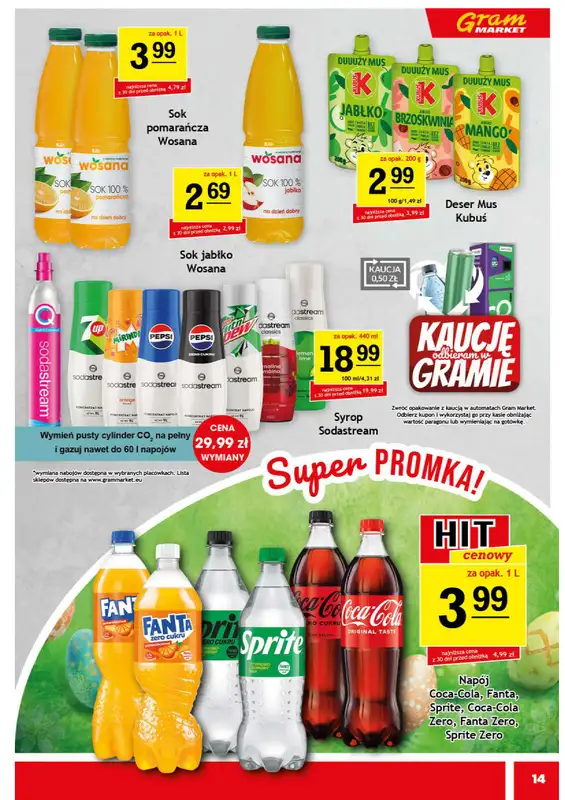 Gram Market - gazetka promocyjna Gazetka od środy 25.03 do wtorku 31.03 - strona 14