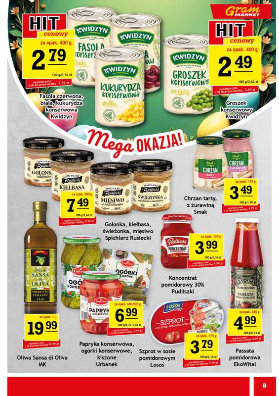 Gram Market - gazetka promocyjna Gazetka od środy 25.03 do wtorku 31.03 - strona 8