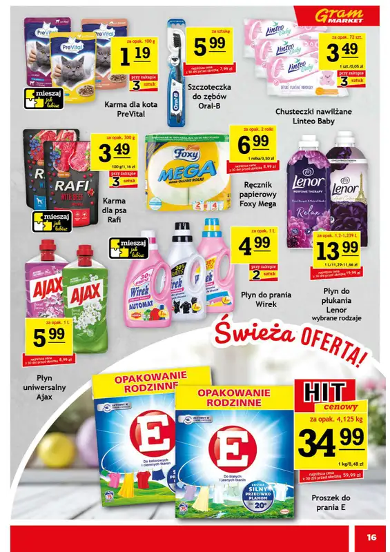 Gram Market - gazetka promocyjna Gazetka od środy 25.03 do wtorku 31.03 - strona 16