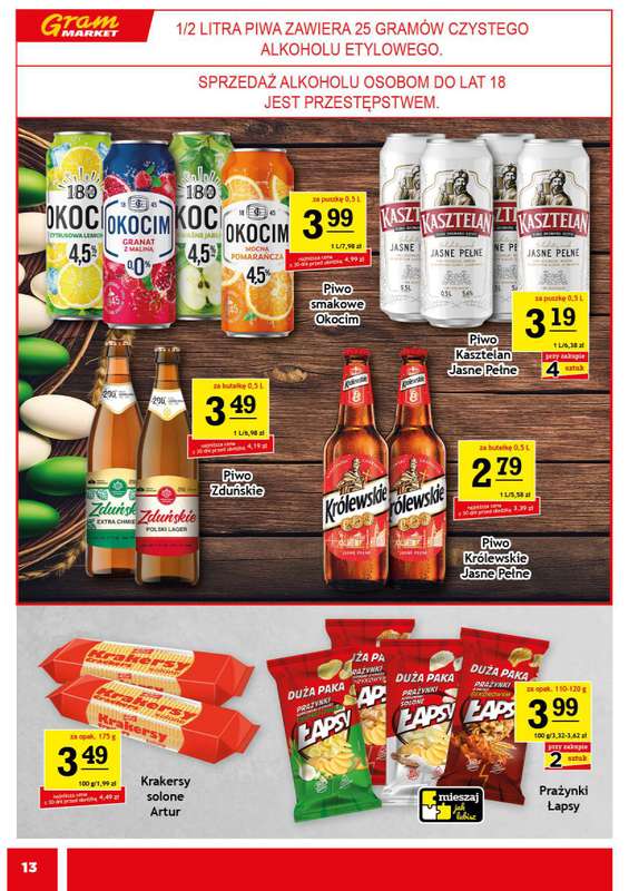 Gram Market - gazetka promocyjna Gazetka od środy 25.03 do wtorku 31.03 - strona 13