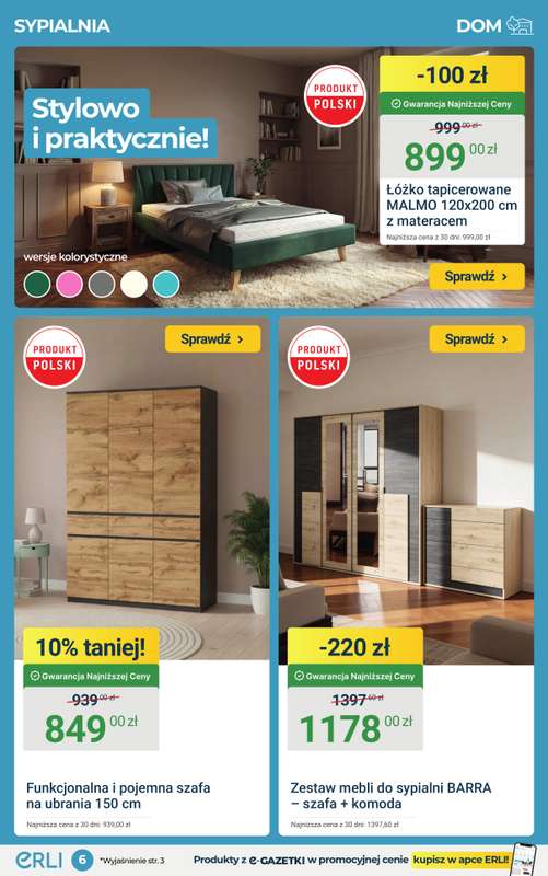 ERLI - gazetka promocyjna Wiosenna moc okazji do -70% na ERLI! od poniedziałku 23.03 do niedzieli 29.03 - strona 6