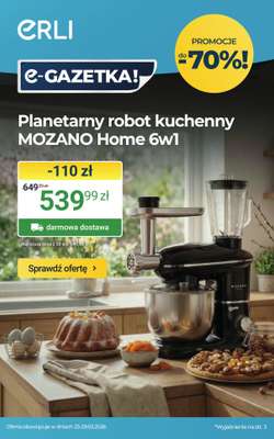 ERLI - gazetka promocyjna Wiosenna moc okazji do -70% na ERLI! od poniedziałku 23.03 do niedzieli 29.03