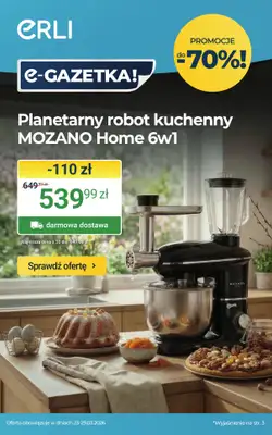 ERLI - gazetka promocyjna Wiosenna moc okazji do -70% na ERLI! od poniedziałku 23.03 do niedzieli 29.03