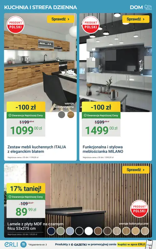 ERLI - gazetka promocyjna Wiosenna moc okazji do -70% na ERLI! od poniedziałku 23.03 do niedzieli 29.03 - strona 11