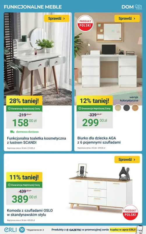 ERLI - gazetka promocyjna Wiosenna moc okazji do -70% na ERLI! od poniedziałku 23.03 do niedzieli 29.03 - strona 10