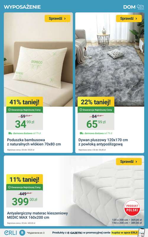 ERLI - gazetka promocyjna Wiosenna moc okazji do -70% na ERLI! od poniedziałku 23.03 do niedzieli 29.03 - strona 8