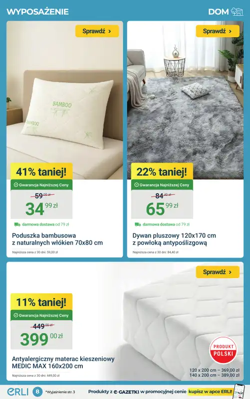 ERLI - gazetka promocyjna Wiosenna moc okazji do -70% na ERLI! od poniedziałku 23.03 do niedzieli 29.03 - strona 8