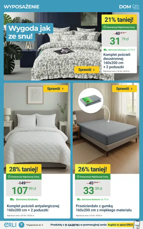 ERLI - gazetka promocyjna Wiosenna moc okazji do -70% na ERLI! od poniedziałku 23.03 do niedzieli 29.03 - strona 7