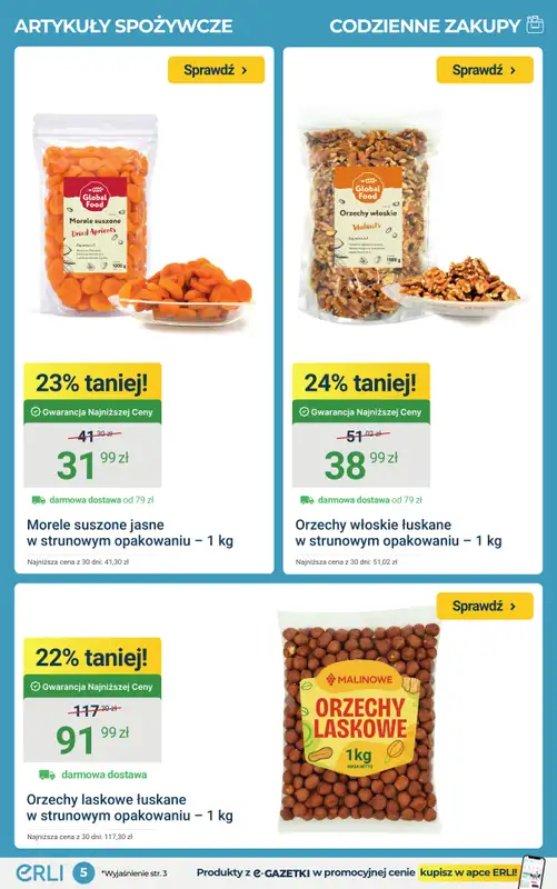 ERLI - gazetka promocyjna Codzienne zakupu taniej do -65% na ERLI! od poniedziałku 23.03 do niedzieli 29.03 - strona 5