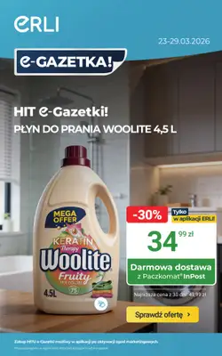 ERLI - gazetka promocyjna Codzienne zakupu taniej do -65% na ERLI! od poniedziałku 23.03 do niedzieli 29.03