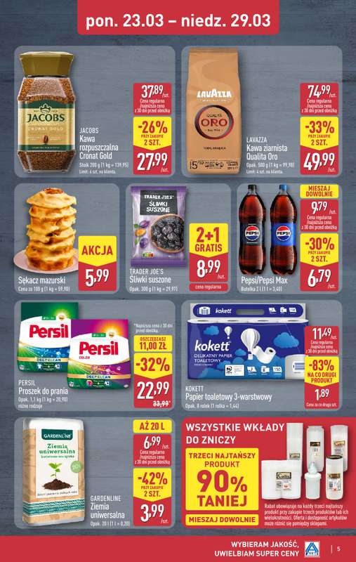 Aldi - gazetka promocyjna Weekend super cen w Aldi! od czwartku 26.03 do niedzieli 29.03 - strona 5