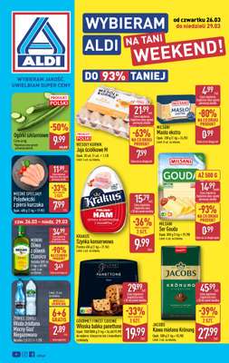 Aldi - gazetka promocyjna Weekend super cen w Aldi! od czwartku 26.03 do niedzieli 29.03