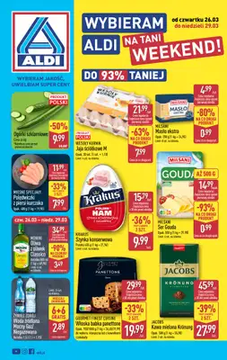 Aldi - gazetka promocyjna Weekend super cen w Aldi! od czwartku 26.03 do niedzieli 29.03