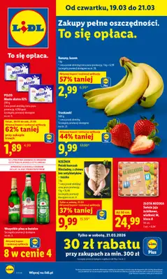 Lidl - gazetka promocyjna Oferta od czwartku od czwartku 19.03 do soboty 21.03