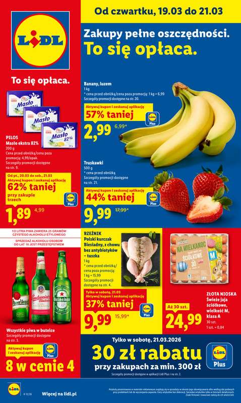 Lidl - gazetka promocyjna Oferta od czwartku od czwartku 19.03 do soboty 21.03