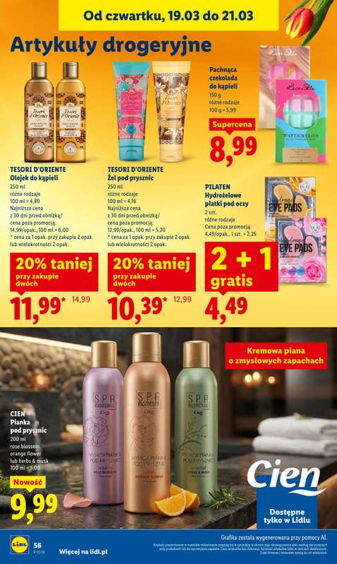 Lidl - gazetka promocyjna Oferta od czwartku od czwartku 19.03 do soboty 21.03 - strona 58