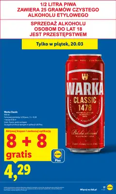 Lidl - gazetka promocyjna Oferta od czwartku od czwartku 19.03 do soboty 21.03 - strona 17