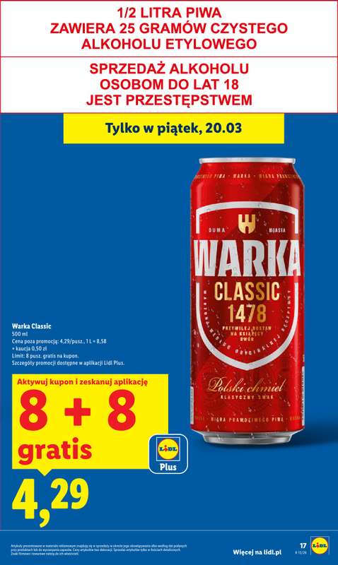 Lidl - gazetka promocyjna Oferta od czwartku od czwartku 19.03 do soboty 21.03 - strona 17