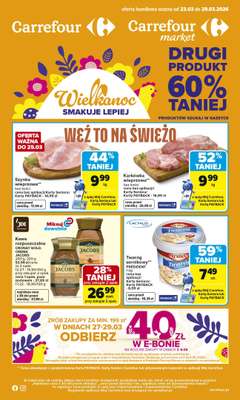 Carrefour - gazetka promocyjna Gazetka Carrefour od poniedziałku od poniedziałku 23.03 do niedzieli 29.03