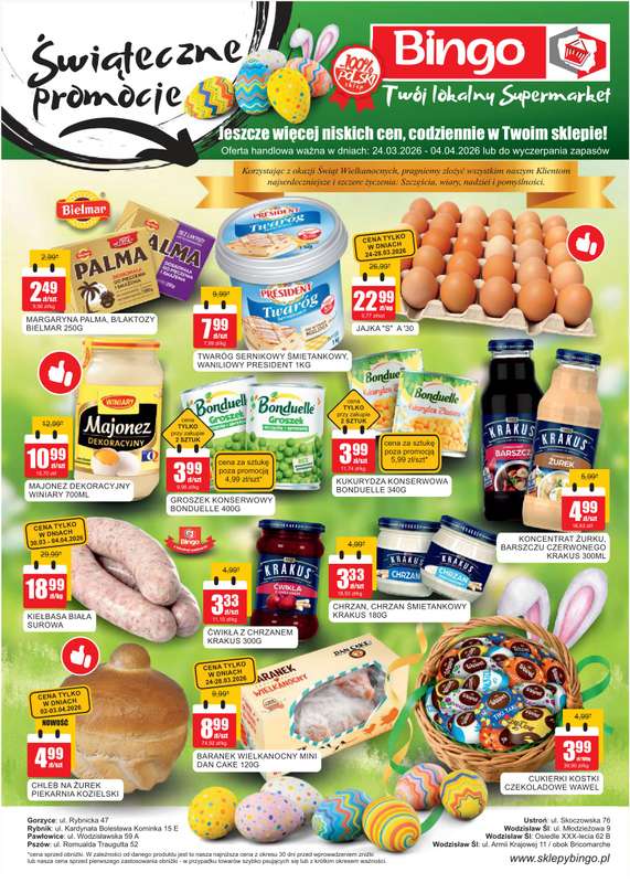 Bingo - gazetka promocyjna Gazetka od wtorku 24.03 do soboty 04.04