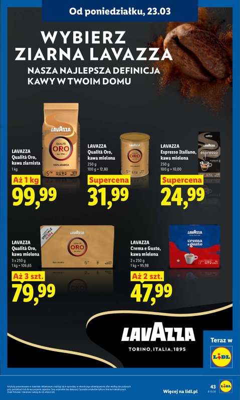 Lidl - gazetka promocyjna Oferta od poniedziałku od poniedziałku 23.03 do środy 25.03 - strona 43