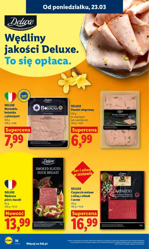 Lidl - gazetka promocyjna Oferta od poniedziałku od poniedziałku 23.03 do środy 25.03 - strona 38