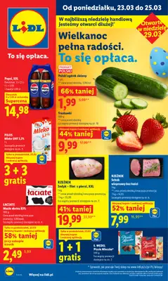 Lidl - gazetka promocyjna Oferta od poniedziałku od poniedziałku 23.03 do środy 25.03