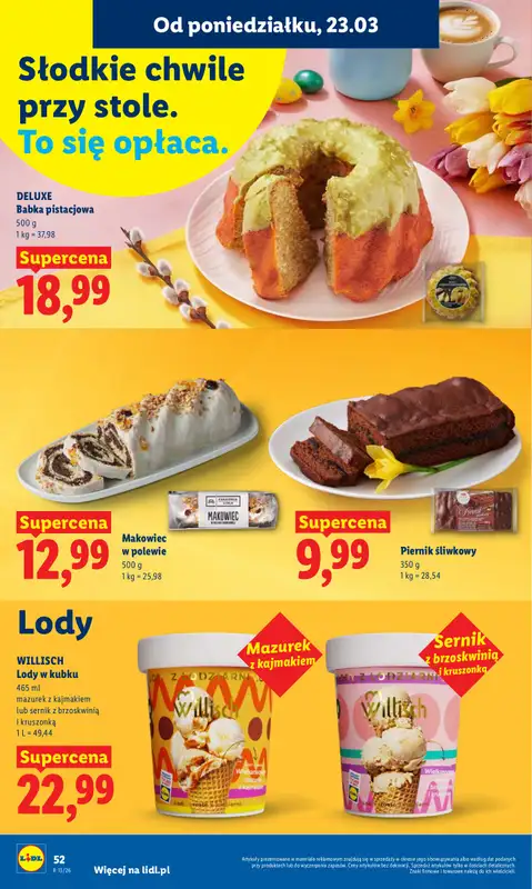 Lidl - gazetka promocyjna Oferta od poniedziałku od poniedziałku 23.03 do środy 25.03 - strona 52