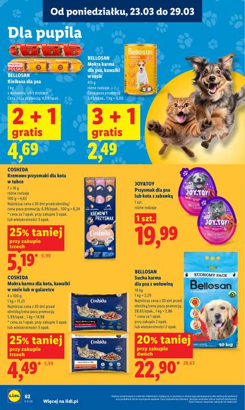 Lidl - gazetka promocyjna Oferta od poniedziałku od poniedziałku 23.03 do środy 25.03 - strona 62