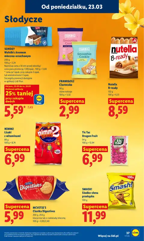 Lidl - gazetka promocyjna Oferta od poniedziałku od poniedziałku 23.03 do środy 25.03 - strona 37