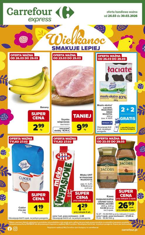 Carrefour Express - gazetka promocyjna Gazetka Express od wtorku 24.03 do poniedziałku 30.03