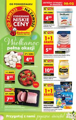 Biedronka - gazetka promocyjna Od poniedziałku od poniedziałku 23.03 do niedzieli 29.03