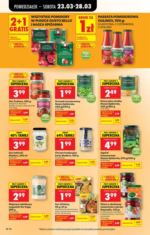 Biedronka - gazetka promocyjna Od poniedziałku od poniedziałku 23.03 do niedzieli 29.03 - strona 58