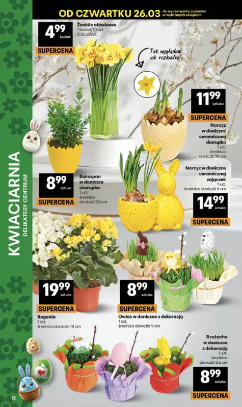 Delikatesy Centrum - gazetka promocyjna Gazetka  do środy 01.04 - strona 12