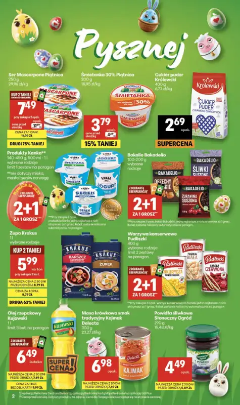 Delikatesy Centrum - gazetka promocyjna Gazetka  do środy 01.04 - strona 2