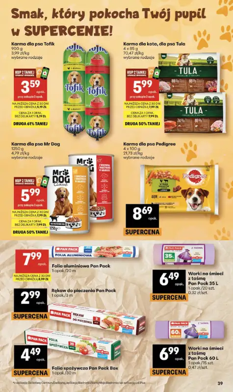 Delikatesy Centrum - gazetka promocyjna Gazetka  do środy 01.04 - strona 39