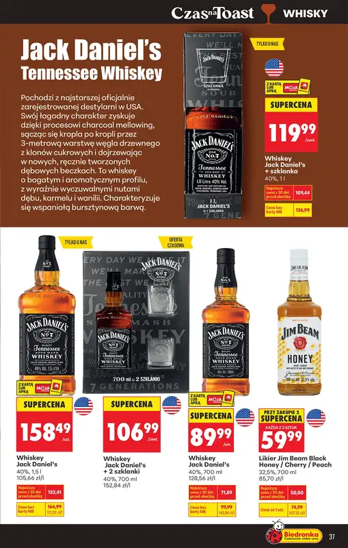 Biedronka - gazetka promocyjna Czas na toast od poniedziałku 23.03 do soboty 04.04 - strona 39