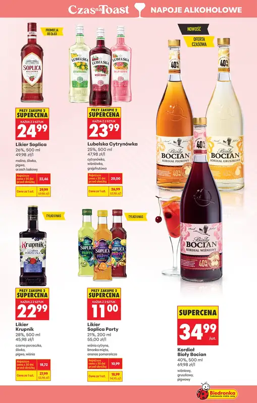 Biedronka - gazetka promocyjna Czas na toast od poniedziałku 23.03 do soboty 04.04 - strona 47