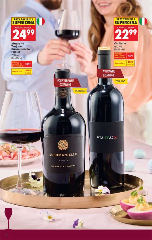 Biedronka - gazetka promocyjna Czas na toast od poniedziałku 23.03 do soboty 04.04 - strona 8