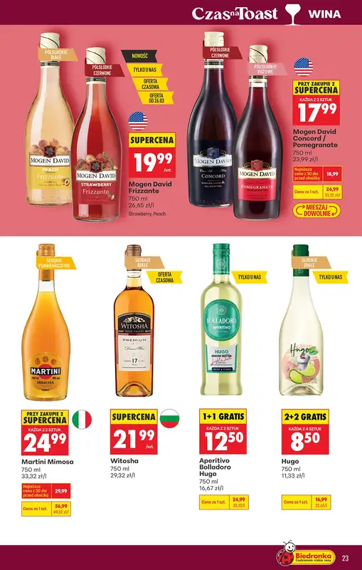 Biedronka - gazetka promocyjna Czas na toast od poniedziałku 23.03 do soboty 04.04 - strona 25