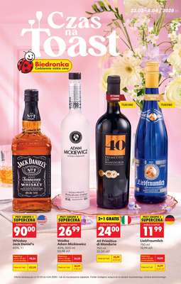 Biedronka - gazetka promocyjna Czas na toast od poniedziałku 23.03 do soboty 04.04