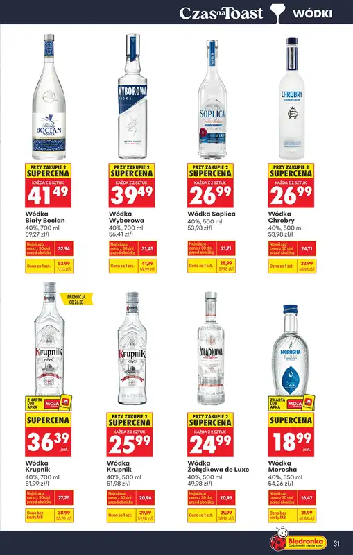 Biedronka - gazetka promocyjna Czas na toast od poniedziałku 23.03 do soboty 04.04 - strona 33