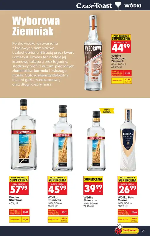 Biedronka - gazetka promocyjna Czas na toast od poniedziałku 23.03 do soboty 04.04 - strona 31