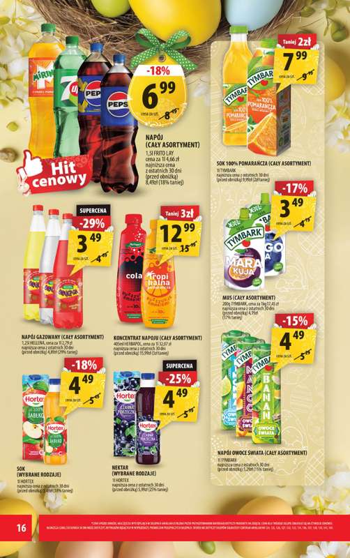 Arhelan - gazetka promocyjna Gazetka od piątku 27.03 do niedzieli 05.04 - strona 16