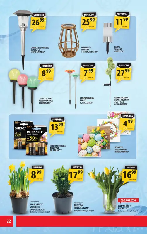 Arhelan - gazetka promocyjna Gazetka od piątku 27.03 do niedzieli 05.04 - strona 22