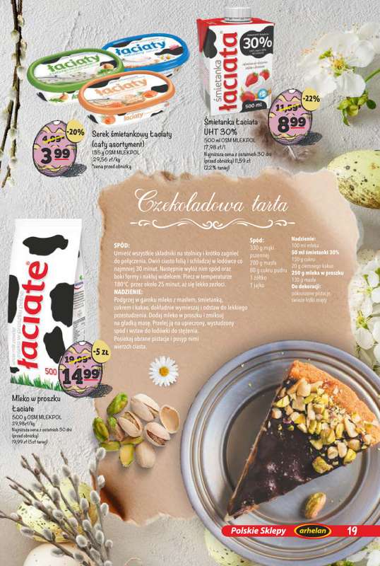 Arhelan - gazetka promocyjna Smaki Wielkanocy od poniedziałku 23.03 do niedzieli 12.04 - strona 19