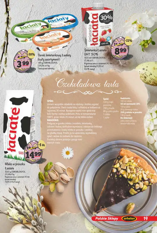 Arhelan - gazetka promocyjna Smaki Wielkanocy od poniedziałku 23.03 do niedzieli 12.04 - strona 19
