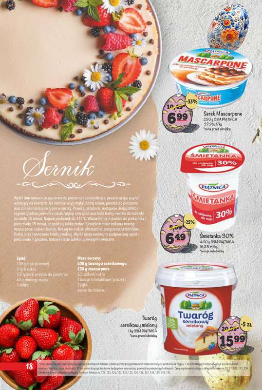 Arhelan - gazetka promocyjna Smaki Wielkanocy od poniedziałku 23.03 do niedzieli 12.04 - strona 18