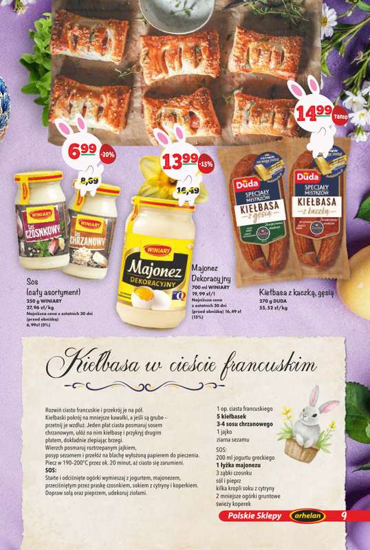 Arhelan - gazetka promocyjna Smaki Wielkanocy od poniedziałku 23.03 do niedzieli 12.04 - strona 9