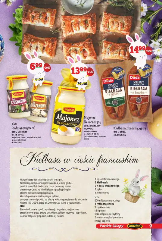 Arhelan - gazetka promocyjna Smaki Wielkanocy od poniedziałku 23.03 do niedzieli 12.04 - strona 9